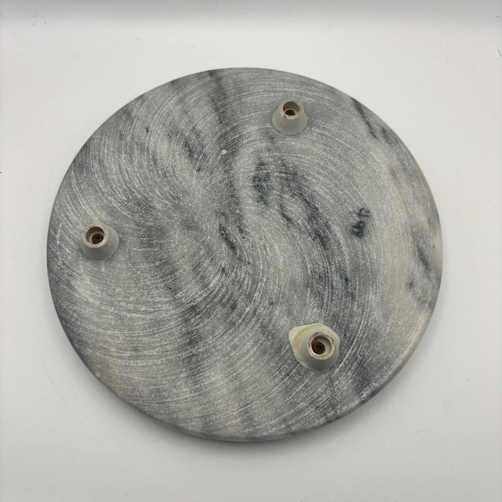Vintage Marble Cheese Dessert Board With Glass Dome‎ Lid